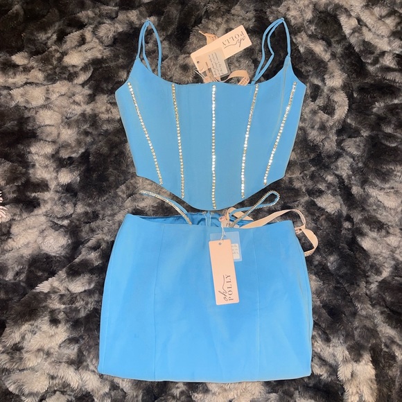 Oh Polly Dresses & Skirts - Oh Polly Diamonte Mini Skirt